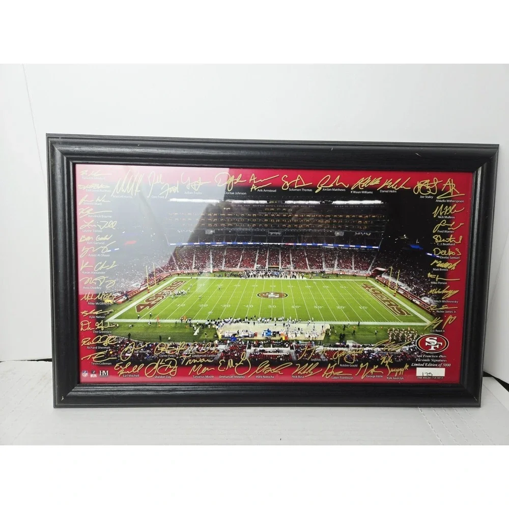 Highland Mint San Francisco 49ERS Signature Gridiron‎ #175 framed football